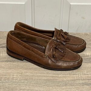 Cole Haan Men Brown C04741 Loafer Keltie Tassel Bow-tie pinch seam 10 D